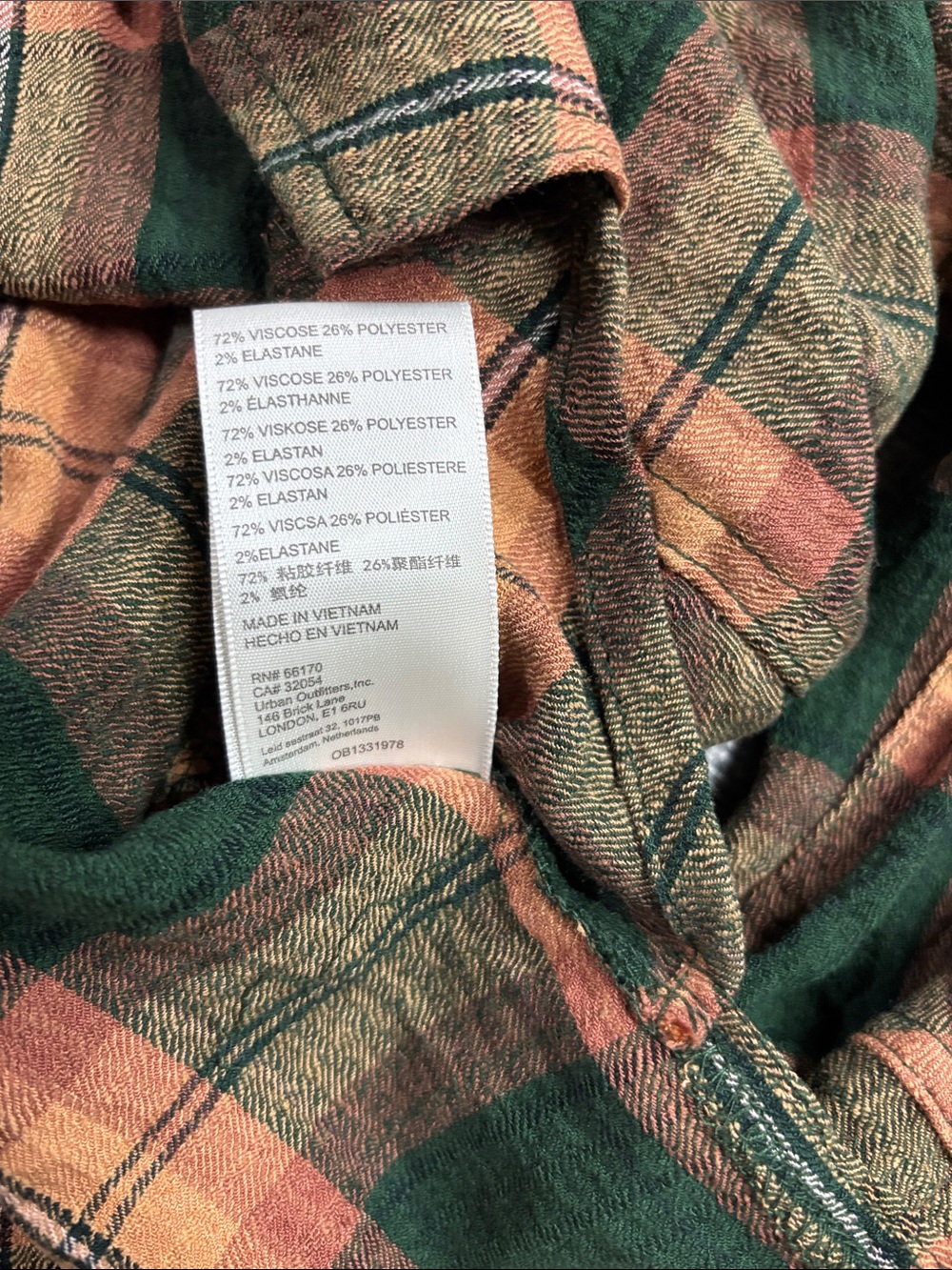 BDG Urban Outfitters Plaid Button-Down Shirt - Picture 3 of 3